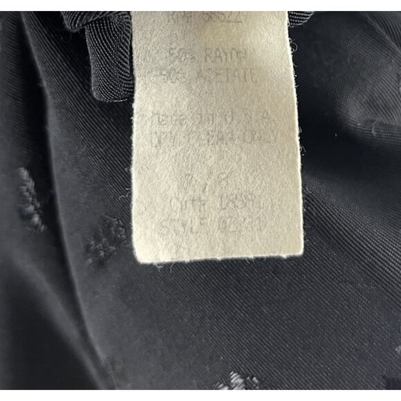 Vtg Betsy’s Things Double Breasted Blazer Black Jacket Women's 7/8 90s Glam Chic - Picture 7 of 8